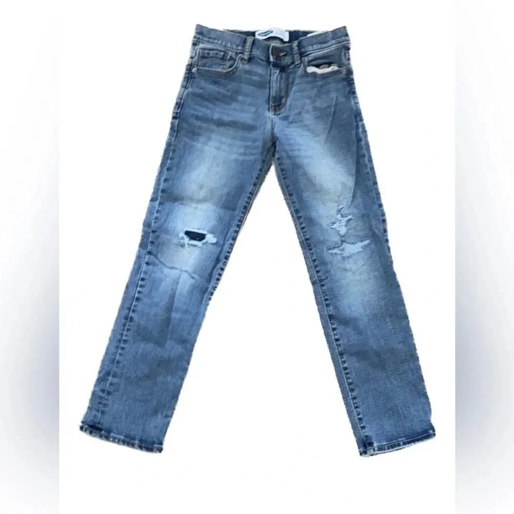 Old navy boy karate slim jeans. Distressed style